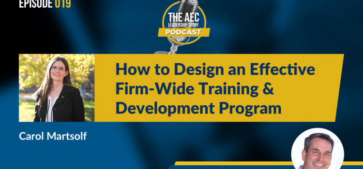 Episode 019: How to Design an Effective Firm-Wide Training & Development Program